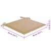 vidaXL Cadeiras de jardim c/ almofadões 4 pcs madeira de teca maciça
