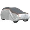vidaXL Cobertura de carro p/ SUV prote&ccedil;&atilde;o de granizo M cinza/prateado