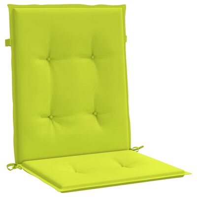 vidaXL Almofadões lombares p/ cadeiras jardim 4pcs oxford verde brilh.