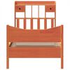 vidaXL Cama sem colch&atilde;o 75x190 cm madeira de pinho maci&ccedil;a castanho-mel
