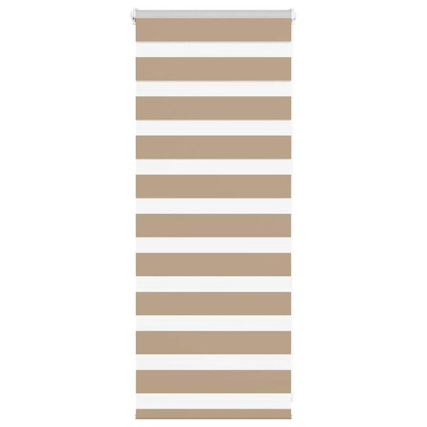 vidaXL Cortina de zebra 65x100 cm largura do tecido 60,9 cm poli&eacute;ster