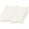vidaXL Capa almofada 12 unid. HOUTEN Branco 40 x 80 cm Linho Sint&eacute;tico