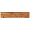 vidaXL Prateleira de parede retangular 110x20x2,5 cm ac&aacute;cia maci&ccedil;a
