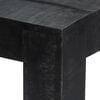vidaXL Mesa de jantar 118x60x76 cm madeira de mangueira maci&ccedil;a preto