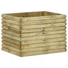 vidaXL Canteiro elevado de jardim 80x60x60 cm pinho maci&ccedil;o impregnado