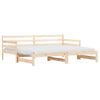 vidaXL Sof&aacute;-cama com gavet&atilde;o 80x200 cm madeira de pinho maci&ccedil;a