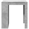 vidaXL Mesa de bar 102x70x103,5 cm derivados madeira cinzento cimento