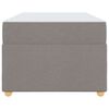 vidaXL Estrutura da Cama Cinzento-acastanhado 80 x 200 cm tecido