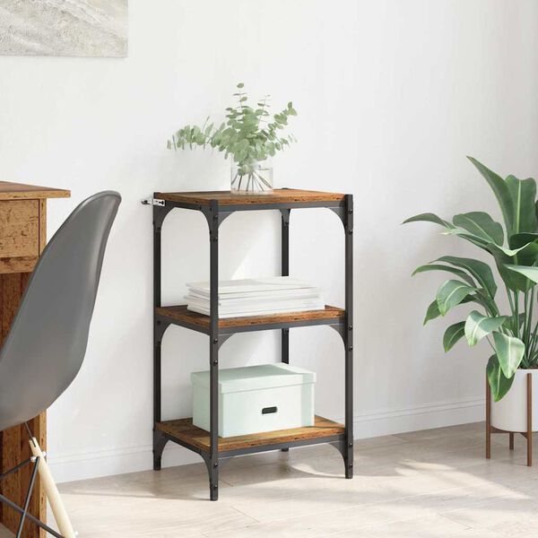 vidaXL Gabinete de Livros Madeira antiga 40 x 33 x 70,5 cm