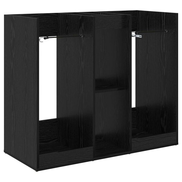 vidaXL Arm&aacute;rio de Golfe Liso Carvalho Preto 102 x 45 x 85,5 cm