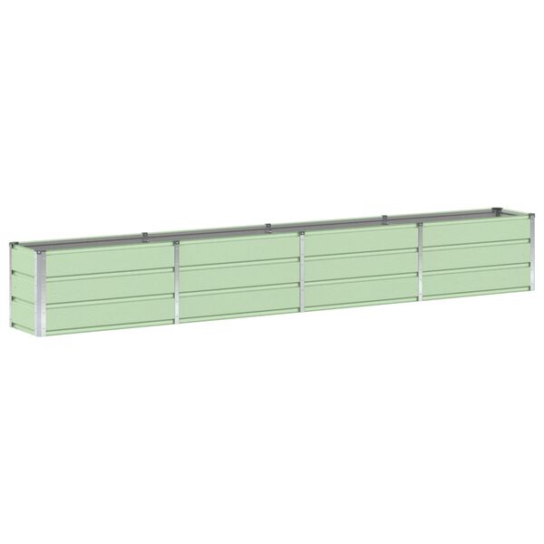 vidaXL Floreira Verde 320 x 40 x 45 cm A&ccedil;o