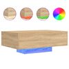 vidaXL Mesa de centro com luzes LED 85x55x31 cm carvalho sonoma