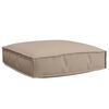vidaXL Almofada Tecido Oxford Cinzento-acastanhado 60 x 60 x 12 cm