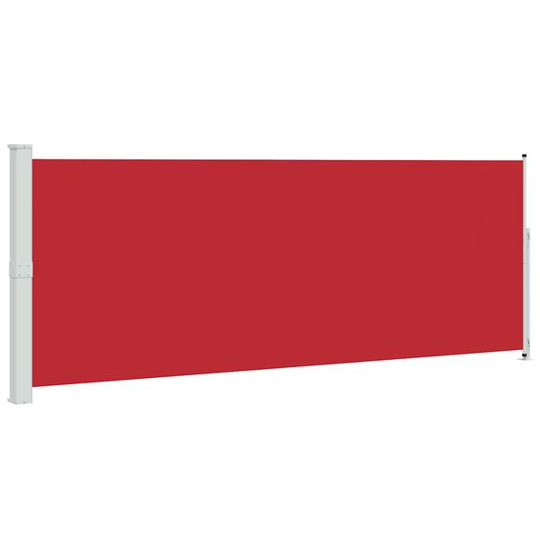 vidaXL Toldo lateral retr&aacute;til para p&aacute;tio 180x500 cm vermelho