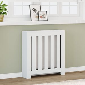 vidaXL Cobertura de radiador 78x20x82 cm derivados de madeira branco