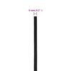 vidaXL Corda de barco 6 mm 500 m polipropileno preto completo