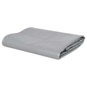vidaXL Lona 650 g/m&sup2; 3x4 m cinzento