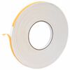 vidaXL Fita de espuma autoadesiva Branco 10mm x 10m Espuma CR