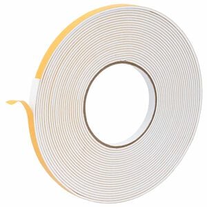 vidaXL Fita de espuma autoadesiva Branco 10mm x 10m Espuma CR