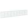 vidaXL Cesto gabi&atilde;o com cobertura 900x50x150 cm ferro galvanizado