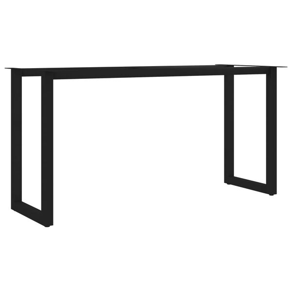vidaXL Pernas para mesa de jantar estrutura em O 160x70x72 cm