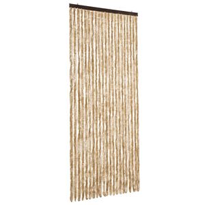 vidaXL Cortina anti-insetos 90x220 cm chenille bege