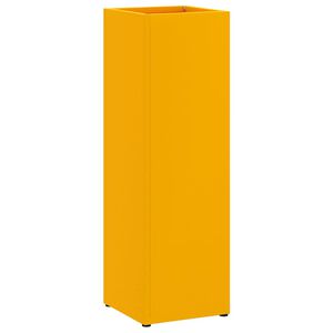 vidaXL Suporte para Guarda-chuva de chuva Mostarda 15,5 x 15,5 x 49 cm