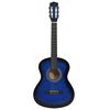 vidaXL Guitarra cl&aacute;ssica para iniciantes com saco 3/4 36" azul