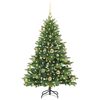 vidaXL &Aacute;rvore de Natal Artificial com 150 LEDs Verde 120 cm PE e PVC