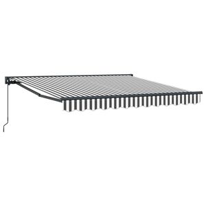 vidaXL Estrutura de Toldo Antracite e Branco 300 x 250 cm