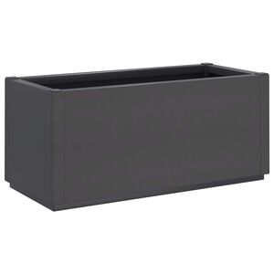 vidaXL Vaso/floreira 80x36x35 cm PP cinzento-escuro