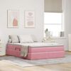 vidaXL Cama com arruma&ccedil;&atilde;o e colch&atilde;o Rosa 140 x 200 cm Veludo