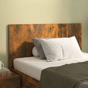 vidaXL Cabeceira cama 120x1,5x80 cm derivados madeira carvalho fumado