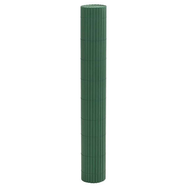 vidaXL Cerca de jardim dupla face verde 1,8x5 m PVC