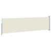 vidaXL Toldo lateral retrátil para pátio 140x500 cm creme