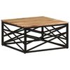 vidaXL Mesa de centro 68x68x35 cm madeira de ac&aacute;cia maci&ccedil;a