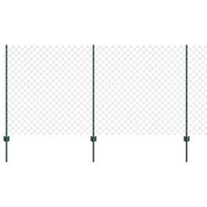 vidaXL Cerca com Poste Verde