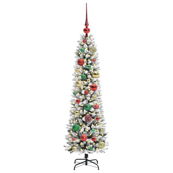 vidaXL &Aacute;rvore de Natal Artificial Branco 120 cm PVC, Metal e Pl&aacute;stico