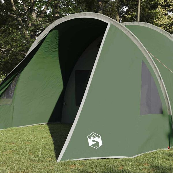 vidaXL Tenda túnel com telhado Verde e Branco 778 x 356 x 210 cm