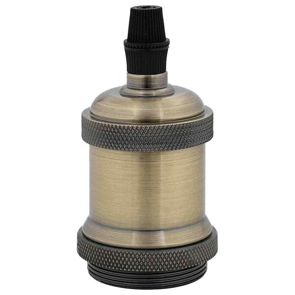 vidaXL Casquilhos de l&acirc;mpadas 2 pcs Bronze E27