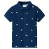 Polo para crian&ccedil;a azul-marinho 128