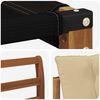 vidaXL Conjunto de Sof&aacute;s para Exterior 4 pcs Natural e Bege