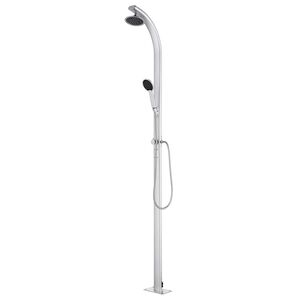 vidaXL Chuveiro de jardim 215 cm alum&iacute;nio
