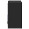 vidaXL Aparador c/ luzes LED 72x34x61 cm derivados de madeira preto