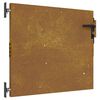 vidaXL Port&atilde;o de jardim 85x100 cm a&ccedil;o corten