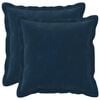 vidaXL Almofada 2 unid. HOUTEN Azul 30 x 30 cm Fleece de microfibra