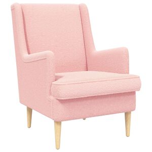 vidaXL poltrona Rosa Boucl&eacute;