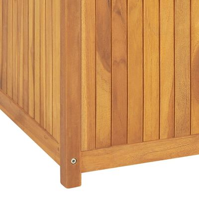 vidaXL Caixa para jardim 200x50x55 cm madeira de teca maciça
