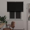 vidaXL Cortina Veneziana Manual Ajust&aacute;vel Preto 150 x 120 cm PVC
