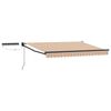vidaXL Toldo Retr&aacute;til El&eacute;trico Azul, Laranja, Antracite 3 x 2,5 m